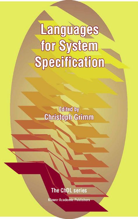 Produktbild: Languages for System Specification