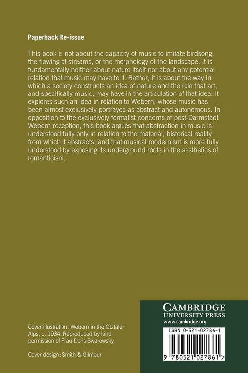 Produktbild: Webern and the Transformation of Nature