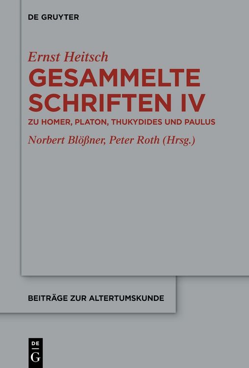 Produktbild: Zu Homer, Platon, Thukydides und Paulus