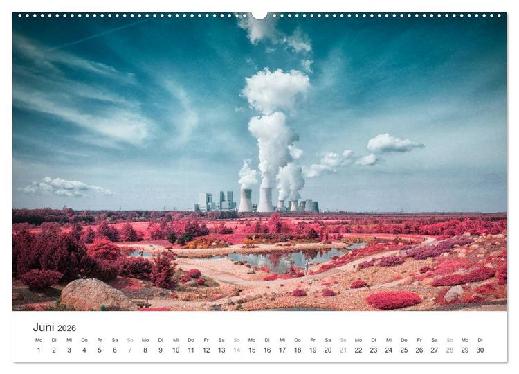 Produktbild: Cottbus und seine Umgebung in Infrarot (Wandkalender 2026 DIN A2 quer), CALVENDO Monatskalender