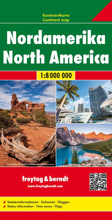Produktbild: Nordamerika, Kontinentkarte 1:8 Mio.