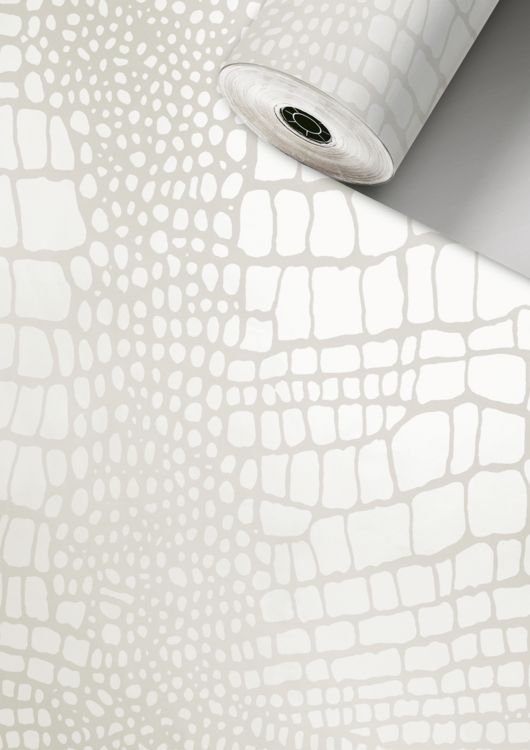 Produktbild: Geschenkpapier Amon weiss (Rolle, 70 cm)