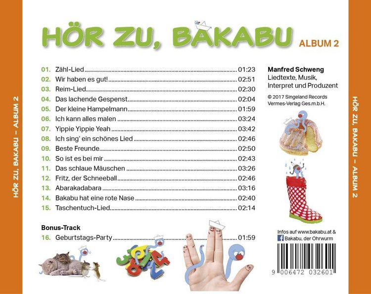 Produktbild: H&ouml;r zu,Bakabu: Album 2