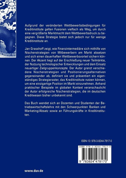 Produktbild: Nischenstrategien im Kreditwesen