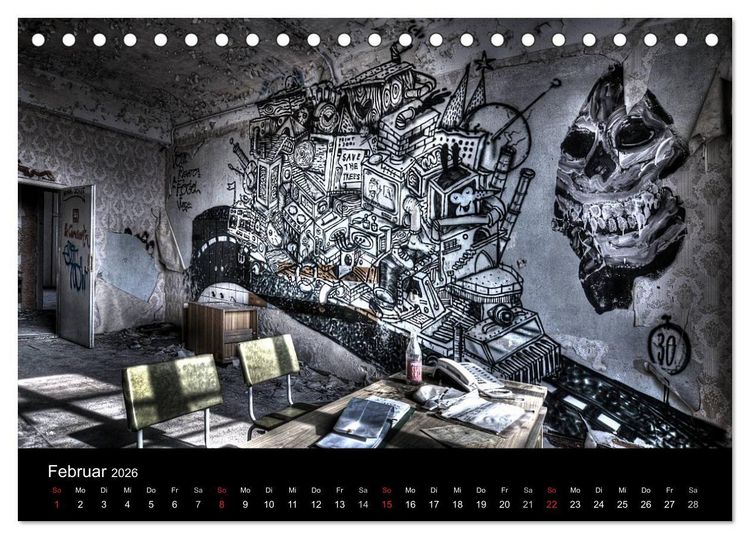 Produktbild: Verlassene Orte - Berlin - Brandenburg (Tischkalender 2026 DIN A5 quer), CALVENDO Monatskalender