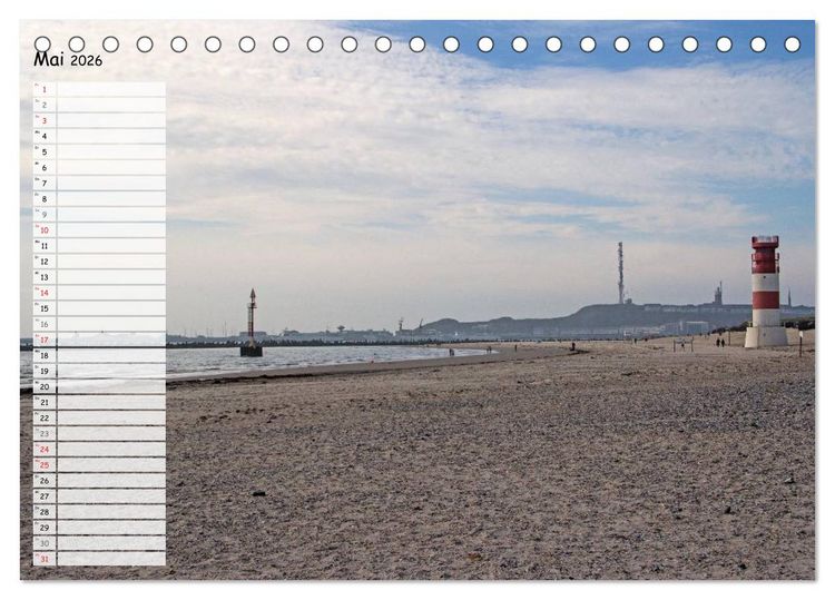 Produktbild: Helgoland - idyllische Nordseeinsel (Tischkalender 2026 DIN A5 quer), CALVENDO Monatskalender
