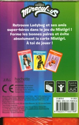 Produktbild: Miraculous : bo&icirc;te de cartes mistigri