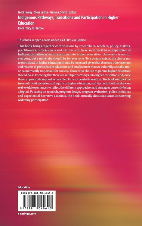Produktbild: Indigenous Pathways, Transitions and Participation in Higher Education