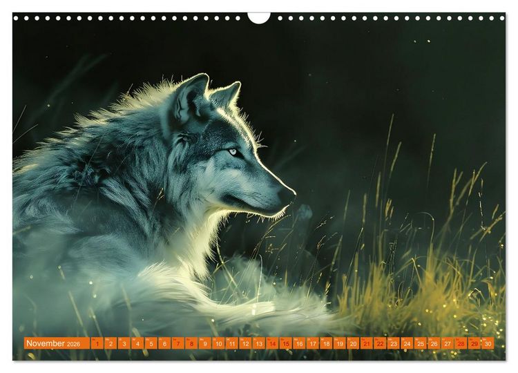 Produktbild: Von F&uuml;chsen und W&ouml;lfen (Wandkalender 2026 DIN A3 quer), CALVENDO Monatskalender