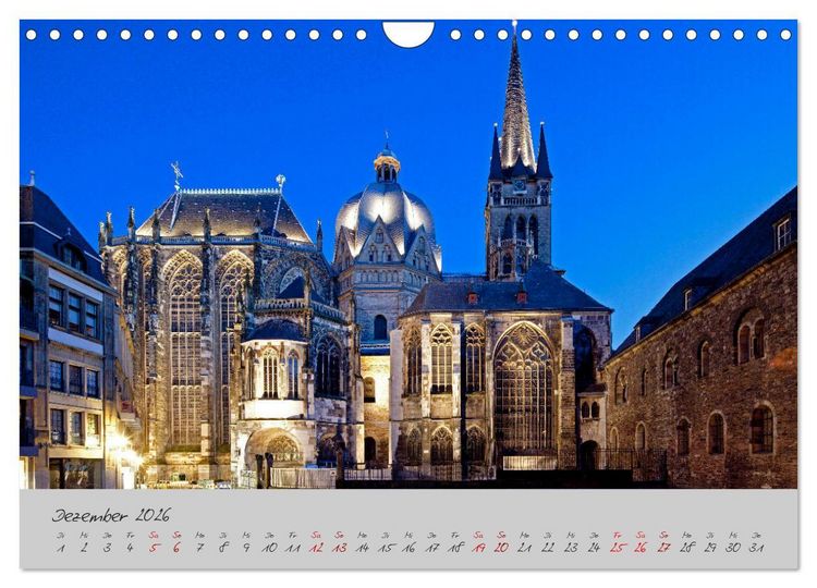 Produktbild: Aachen Die Kaiserstadt (Wandkalender 2026 DIN A4 quer), CALVENDO Monatskalender
