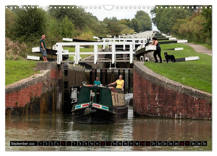 Produktbild: Narrowboats (Wall Calendar 2026 DIN A3 landscape), CALVENDO 12 Month Wall Calendar