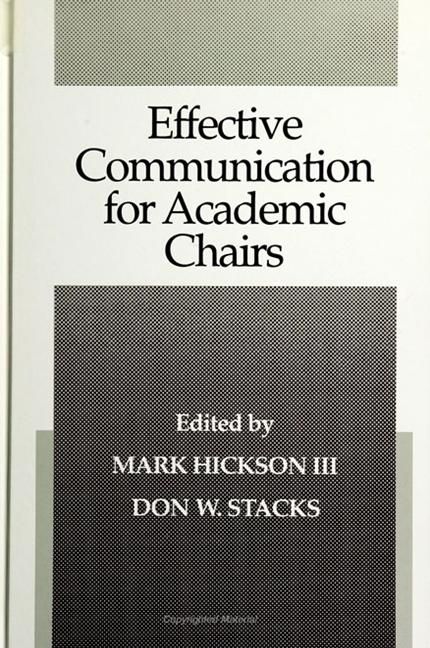 Produktbild: Effective Communication for Academic Chairs