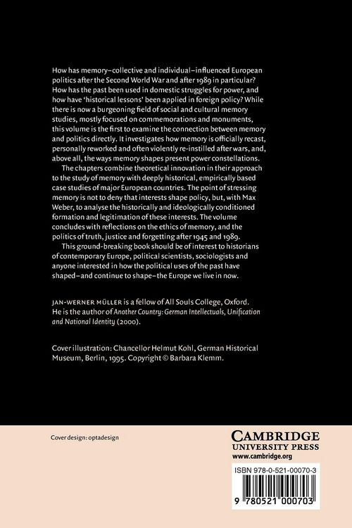 Produktbild: Memory and Power in Post-War Europe