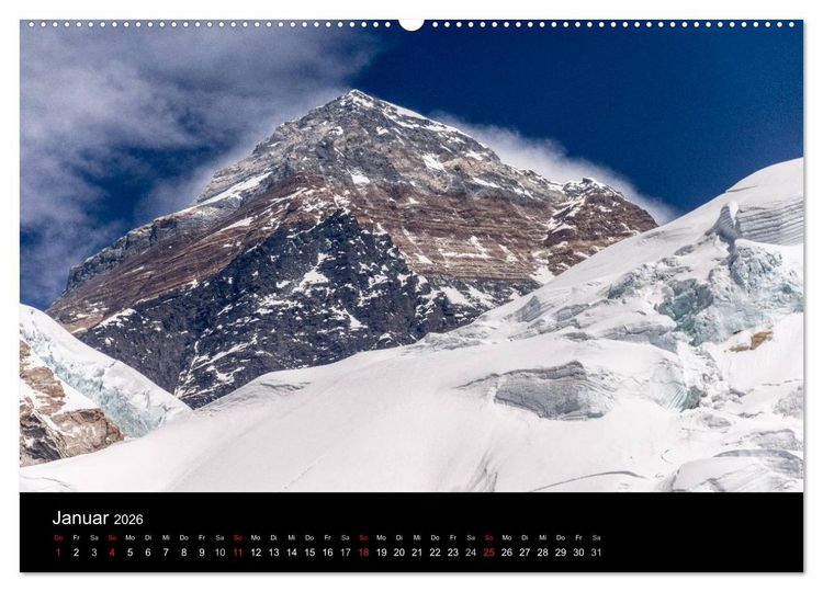 Produktbild: Everest-Nationalpark (hochwertiger Premium Wandkalender 2026 DIN A2 quer), Kunstdruck in Hochglanz