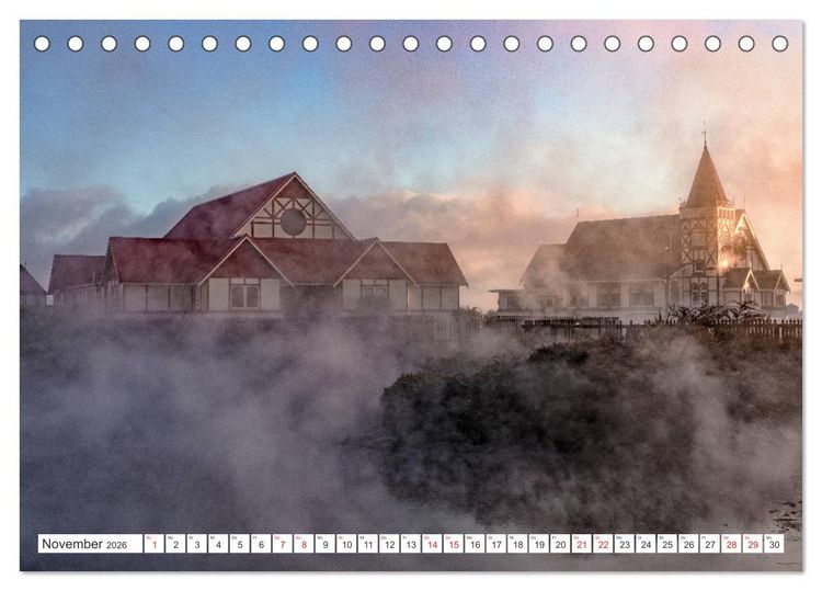 Produktbild: Neuseeland Nordinsel - Das Land der Hobbits und Vulkane (Tischkalender 2026 DIN A5 quer), CALVENDO Monatskalender