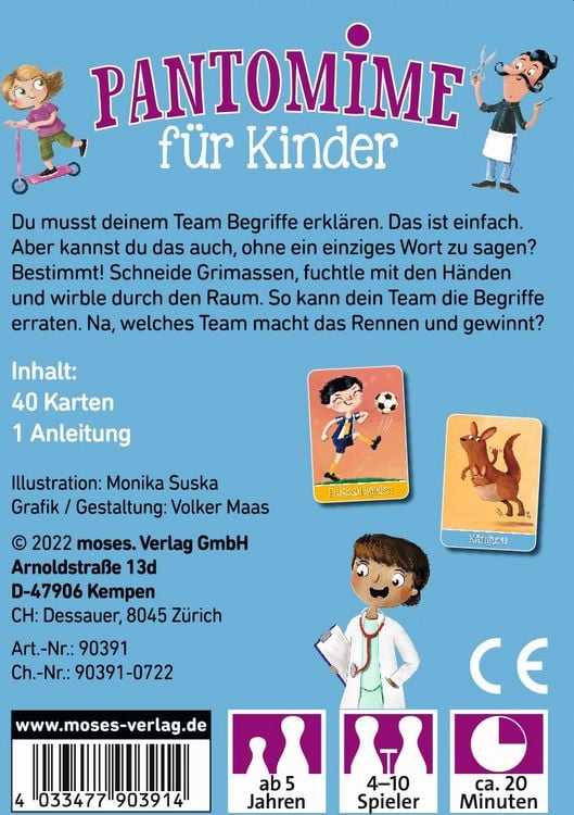 Produktbild: Pantomime f&uuml;r Kinder