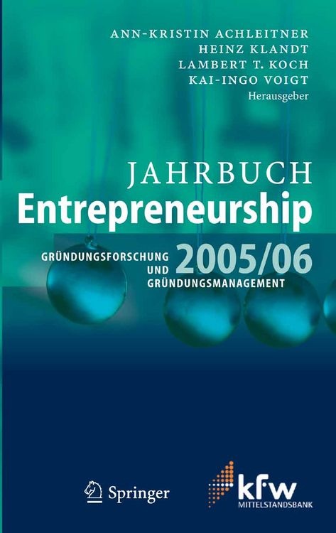 Produktbild: Jahrbuch Entrepreneurship 2005/06