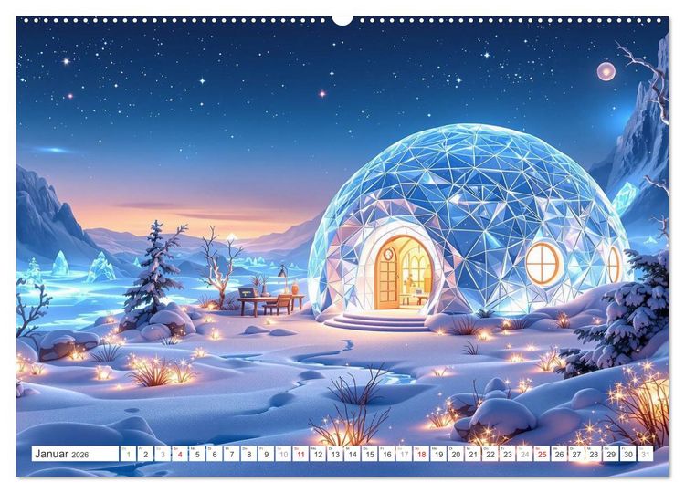 Produktbild: Futuristisches Landleben (Wandkalender 2026 DIN A2 quer), CALVENDO Monatskalender