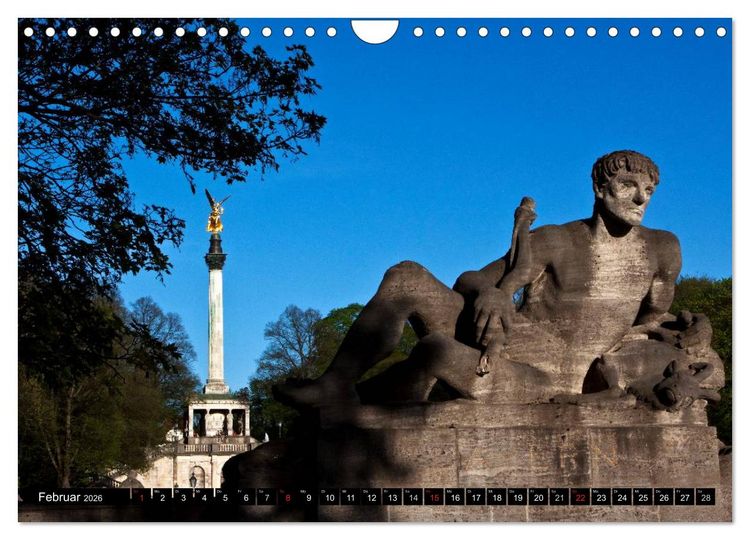 Produktbild: M&uuml;nchen - Die Sch&ouml;ne (Wandkalender 2026 DIN A4 quer), CALVENDO Monatskalender