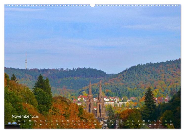 Produktbild: Marburg 2026 (hochwertiger Premium Wandkalender 2026 DIN A2 quer), Kunstdruck in Hochglanz