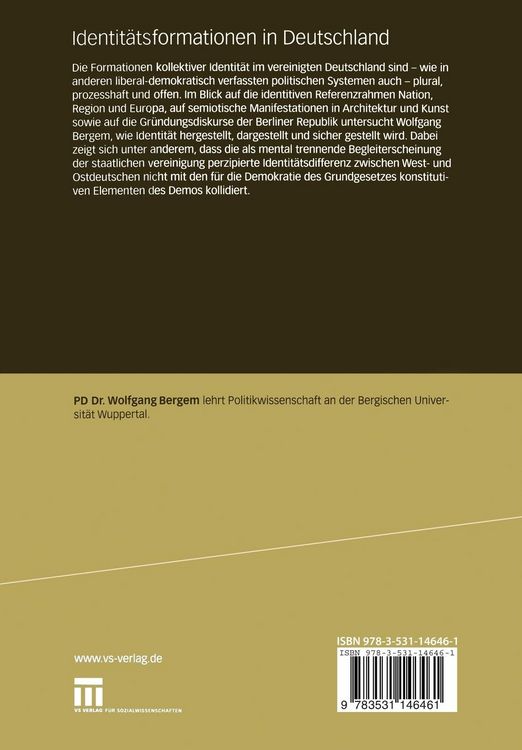 Produktbild: Identit&auml;tsformationen in Deutschland