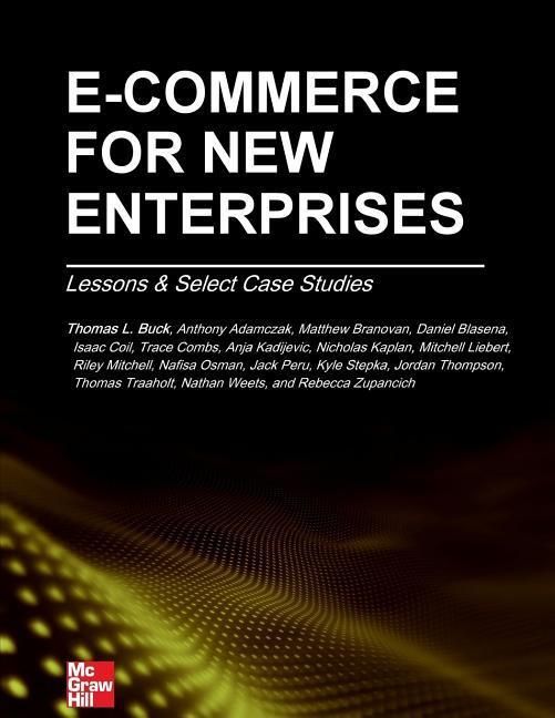 Produktbild: E-Commerce for New Enterprises: Lessons & Select Case Studies