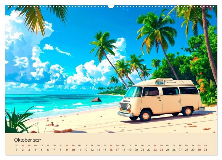 Produktbild: Vanlife Ein Leben auf der Stra&szlig;e (Wandkalender 2027 DIN A2 quer), CALVENDO Monatskalender