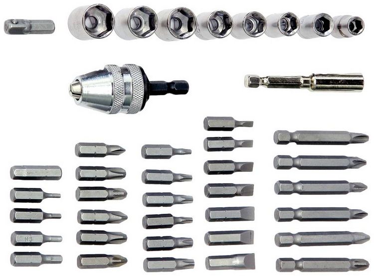 Produktbild: Dino KRAFTPAKET Multiplex 41-tlg 130226 Akku-Schrauber 3.6V 1300 mAh Li-Ion mit Zubeh&ouml;r
