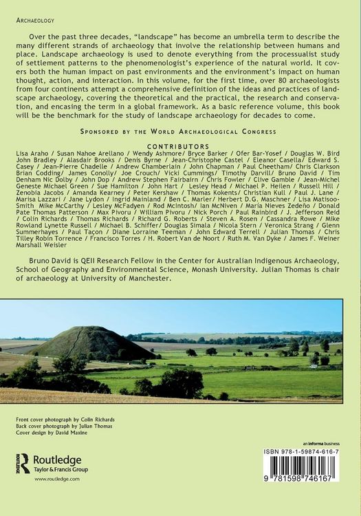 Produktbild: Handbook of Landscape Archaeology