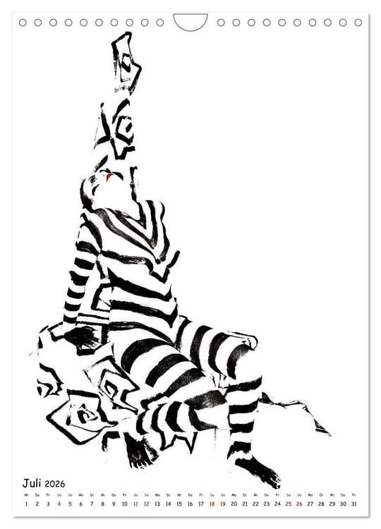 Produktbild: MEL Bodypainting von fru.ch (Wandkalender 2026 DIN A4 hoch), CALVENDO Monatskalender