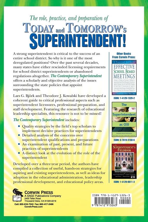 Produktbild: The Contemporary Superintendent
