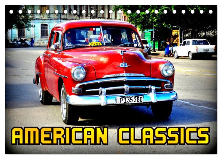 Produktbild: American Classics (Tischkalender 2026 DIN A5 quer), CALVENDO Monatskalender