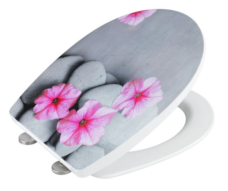 Produktbild: WC-Sitz Mod. Pretty mit Hochglanz-Oberfl&auml;che, aus bruchstabilem Thermoplast