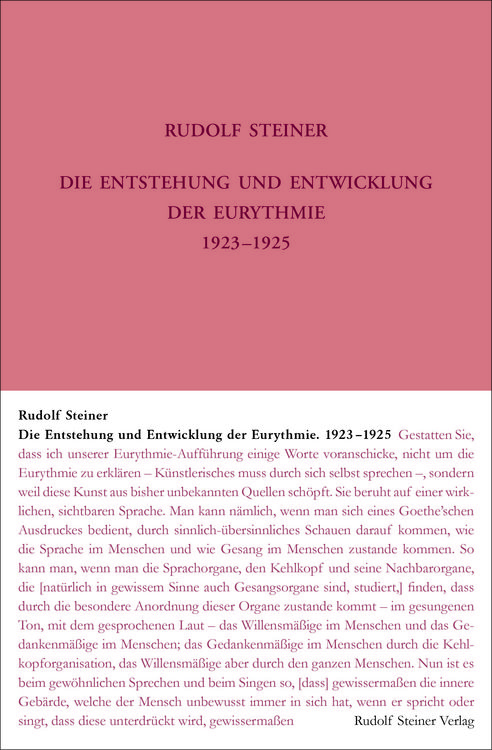 Produktbild: Die Entstehung und Entwicklung der Eurythmie 1923-1925