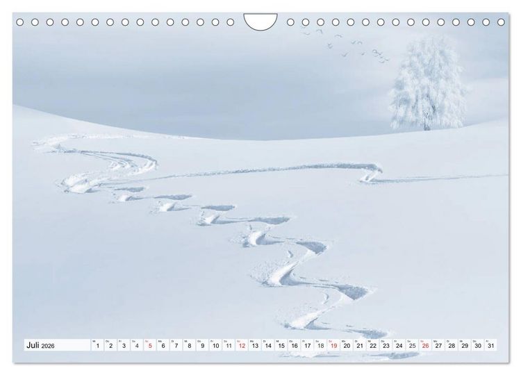 Produktbild: Winter. Zauberhafte Schneelandschaften (Wandkalender 2026 DIN A4 quer), CALVENDO Monatskalender