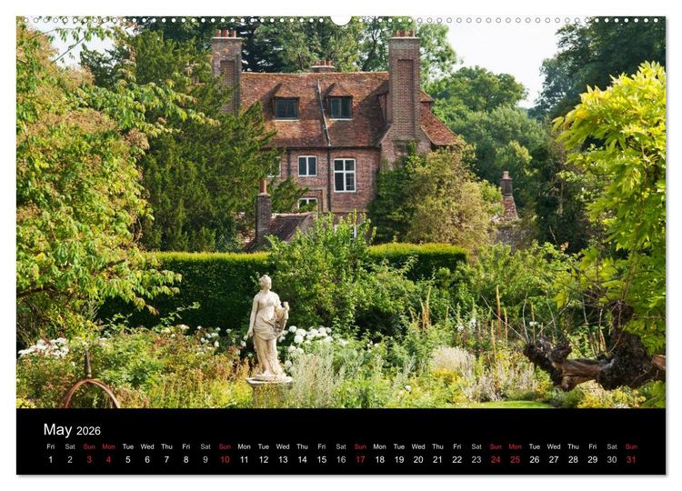 Produktbild: The Lovely Gardens of South England (High Quality Premium Wall Calendar 2026 DIN A2 landscape),CALVENDO 12 Month Wall Calendar