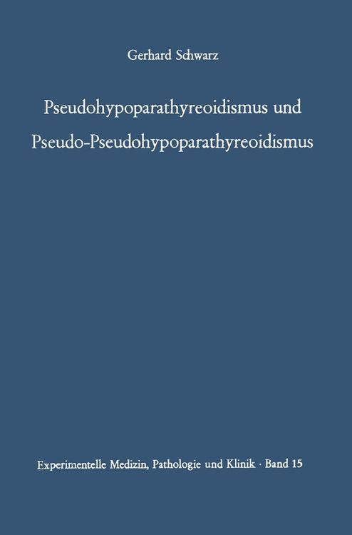 Produktbild: Pseudohypoparathyreoidismus und Pseudo-Pseudohypoparathyreoidismus