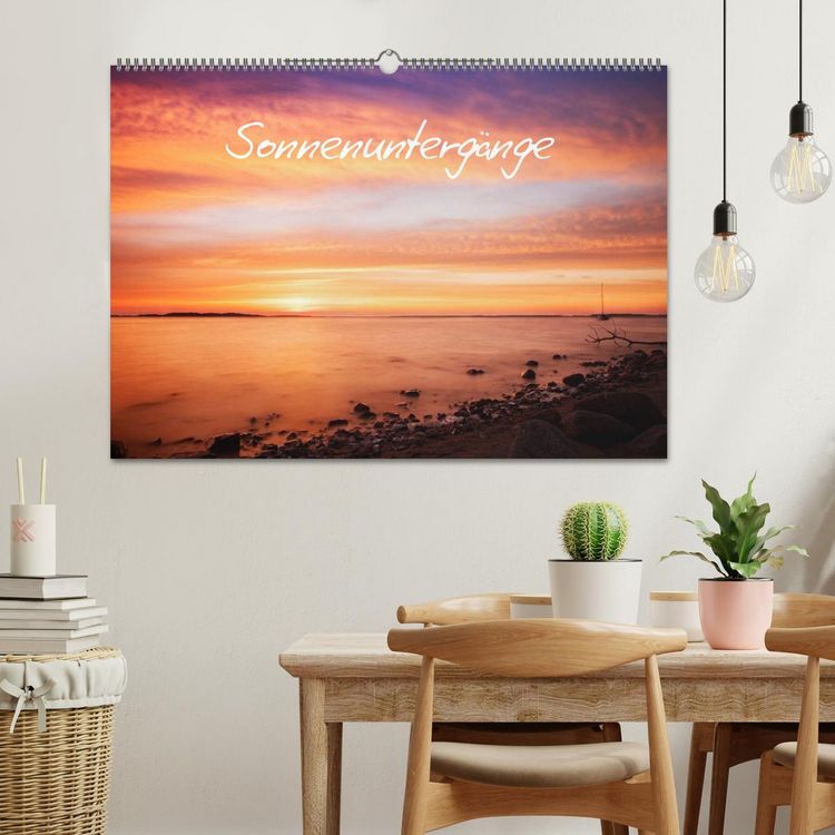 Produktbild: Sonnenunterg&auml;nge (Wandkalender 2026 DIN A2 quer), CALVENDO Monatskalender