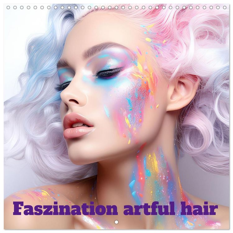 Produktbild: Fascination artful hair (Wall Calendar 2026 12 &times; 12 Inch) CALVENDO 12 Month Wall Calendar