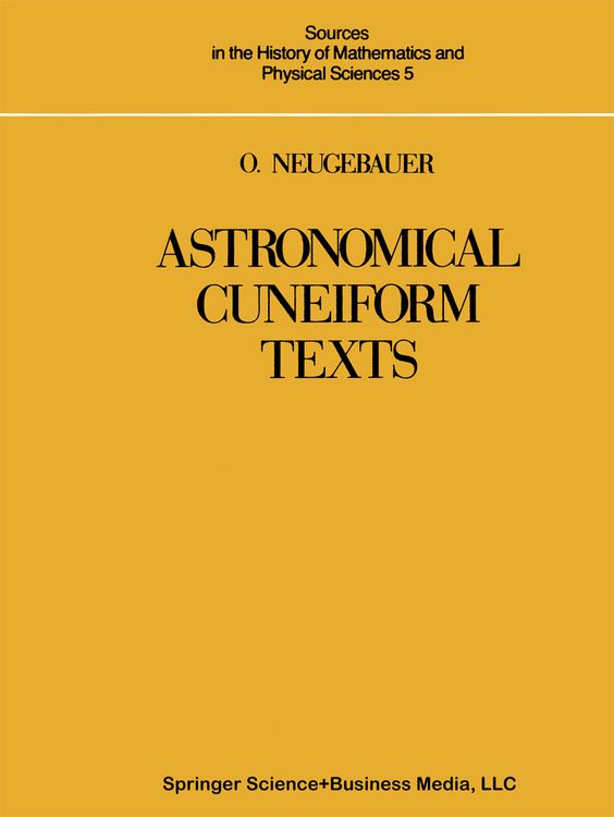 Produktbild: Astronomical Cuneiform Texts