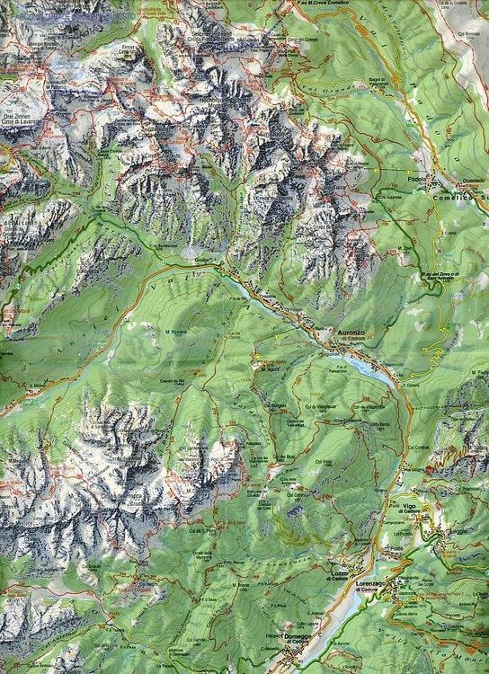 Produktbild: Tabacco Karte Provincia di Belluno