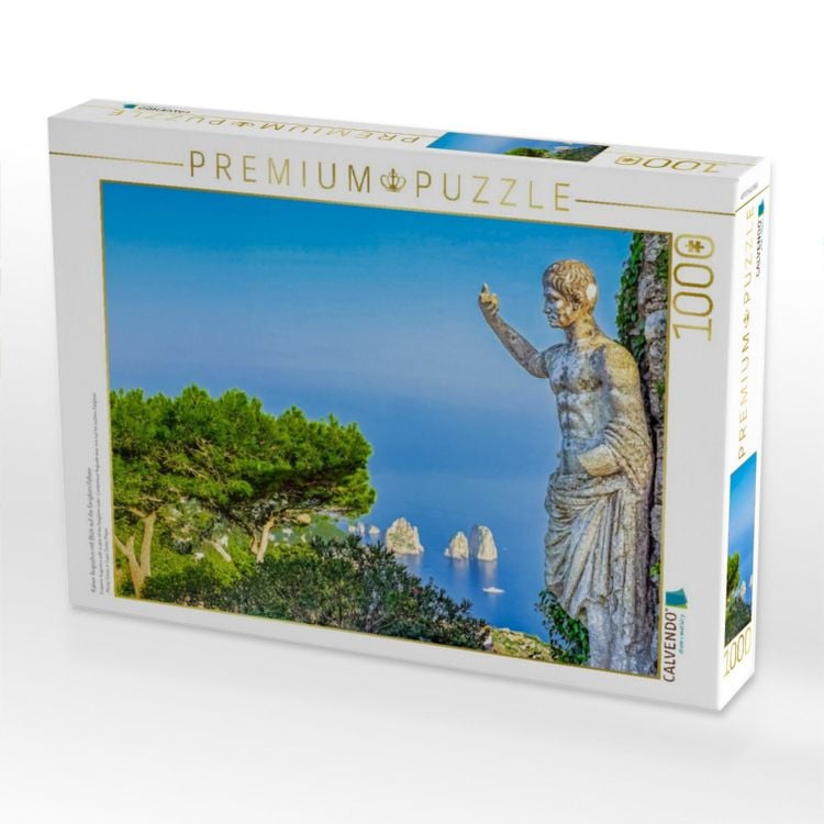 Produktbild: CALVENDO Puzzle Kaiser Augustus mit Blick auf die Fariglioni Felsen | 1000 Teile Lege-Gr&ouml;&szlig;e 64x48cm Foto-Puzzle f&uuml;r gl&uuml;ckliche Stunden