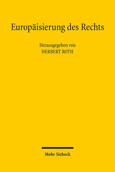 Produktbild: Europ&auml;isierung des Rechts