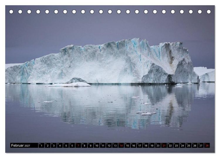 Produktbild: Ilulissat Eisfjord, Gr&ouml;nland. EIS - FORM UND LICHT (Tischkalender 2027 DIN A5 quer), CALVENDO Monatskalender