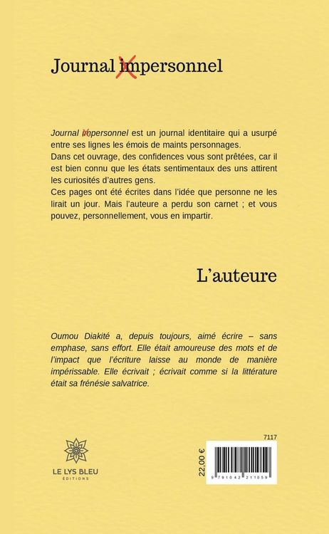 Produktbild: Journal impersonnel