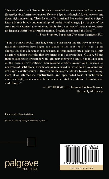 Produktbild: Reconfiguring Institutions Across Time and Space
