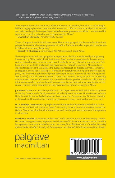 Produktbild: New Approaches to the Governance of Natural Resources