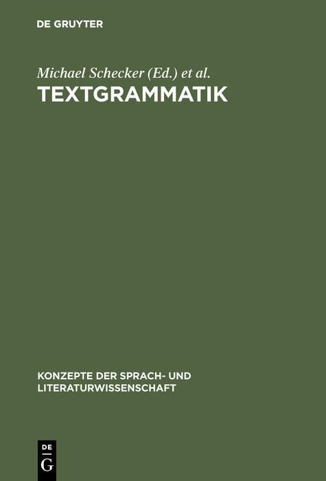 Produktbild: Textgrammatik