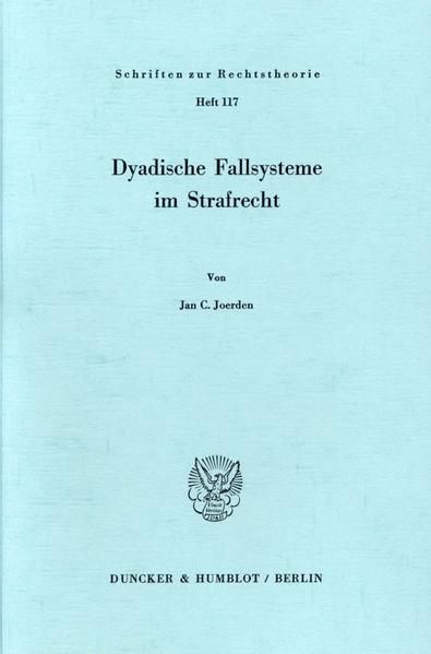 Produktbild: Dyadische Fallsysteme im Strafrecht.