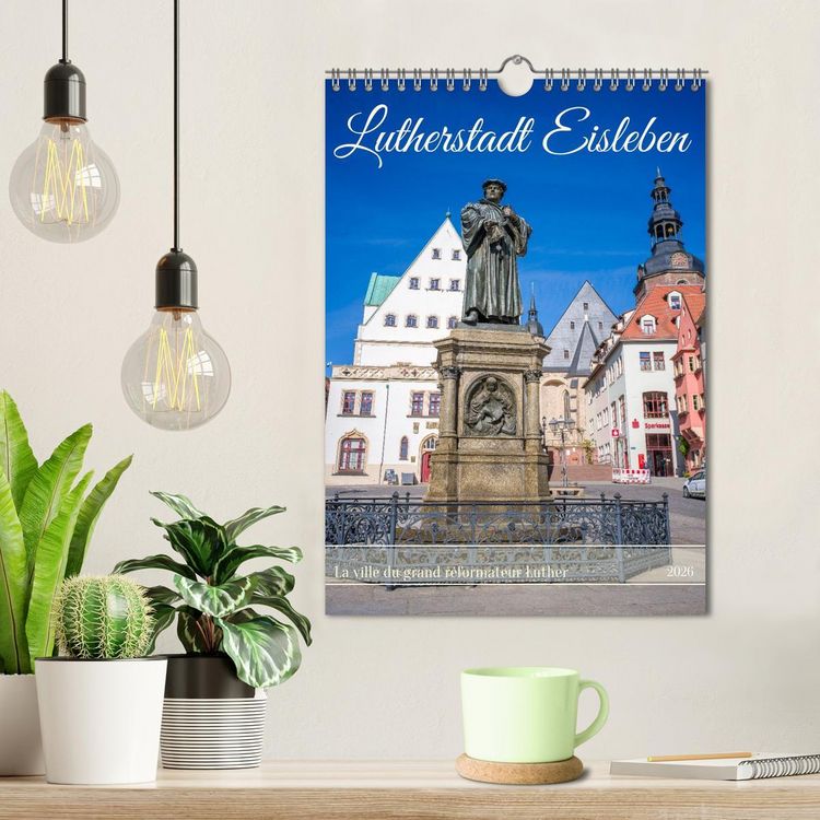 Produktbild: Lutherstadt Eisleben - La ville du grand r&eacute;formateur Luther (Calendrier mural 2026 DIN A4 horizontal), CALVENDO calendrier mensuel
